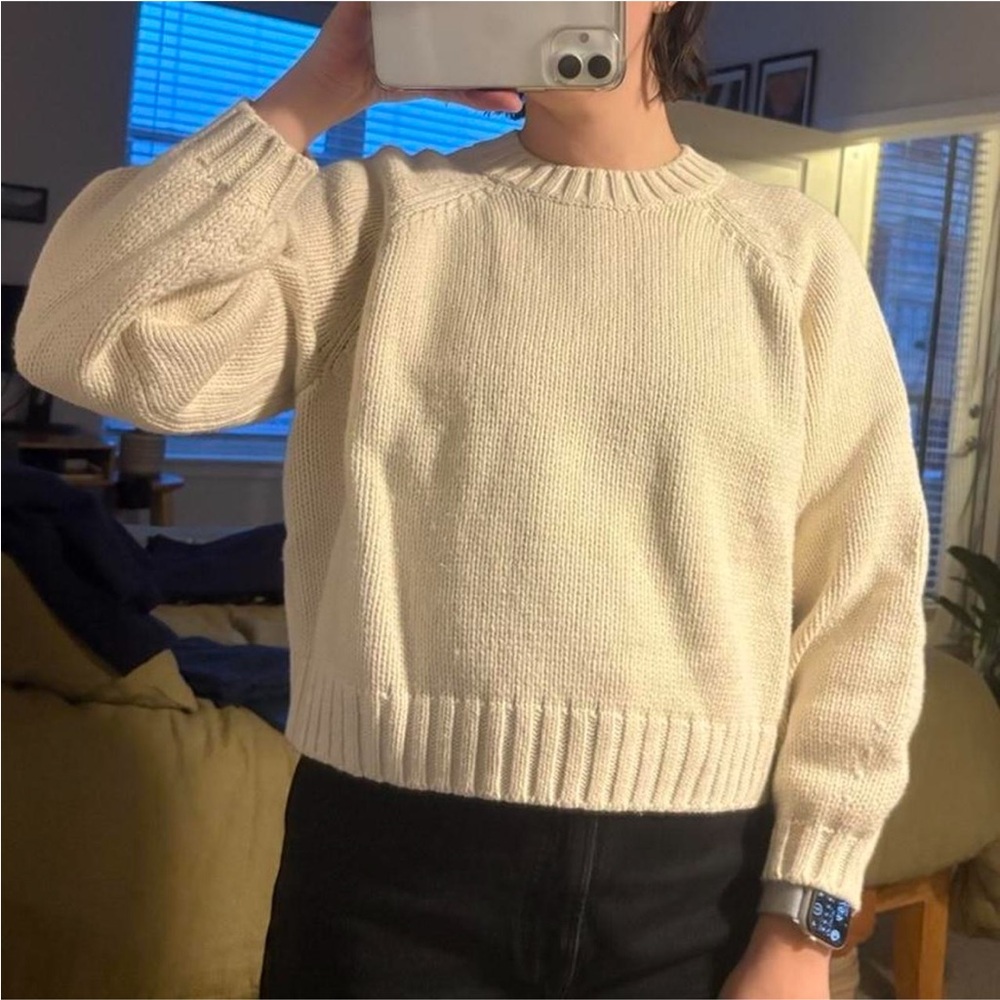 GAP Cream Crewneck Sweater